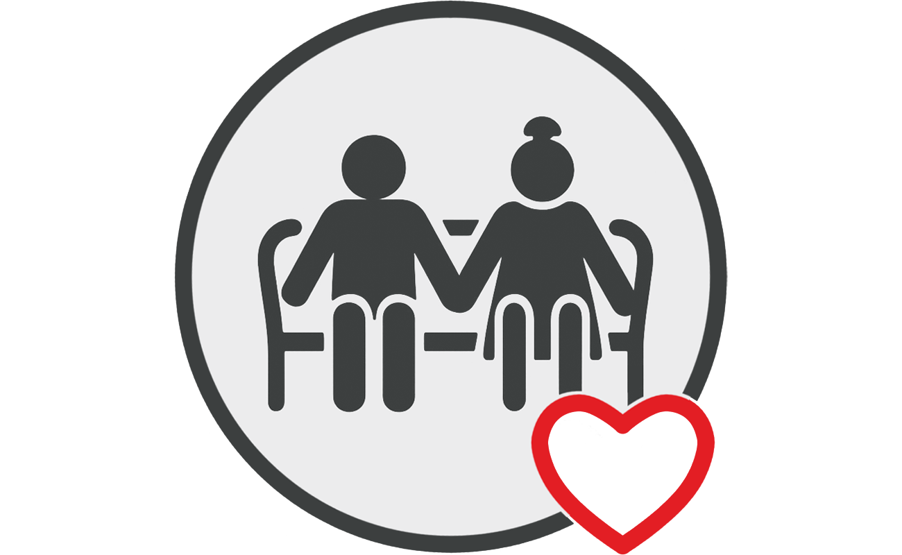 Logo Leichte Sprache - Angebote für ältere Menschen