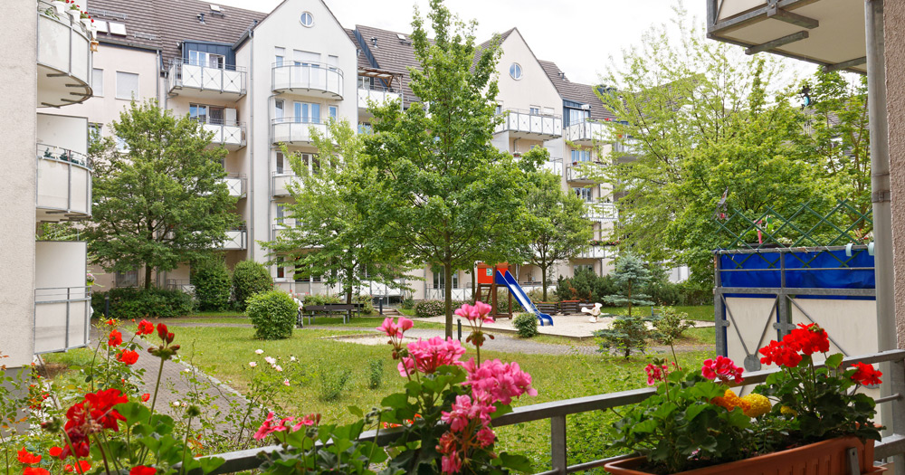 Betreutes Wohnen für Senioren Haintraße | Innenhof